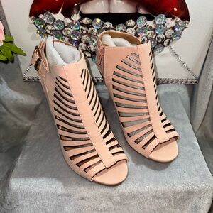 Shaky-S Women's Fashion Open Toe Ankle Strap Buckle Chunky Heels